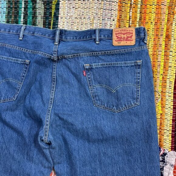 LEVI size 50x30 Classic Blue Men's Jeans 550 - Picture 7 of 11